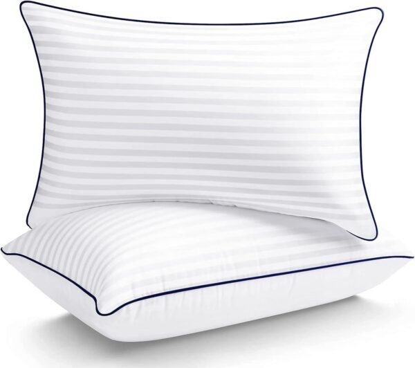 Hotel Pillows for Sleeping Standard Size Set of 2, Soft Down Alternative Pillow for Side, Back or Stomach Sleeper
