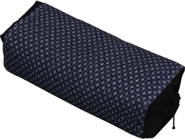 Pillow with  Tea Leaves, Antibacterial, Men's Buckwheat Pillow, Adjustable Height, 24.4 x 12.6 inches (62 x 32 cm), Cover Included, Navy